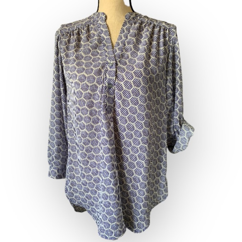 Halogen Geo Pattern Tunic - Picture 7 of 16